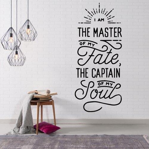 Decal Dán Tường I Am The Master of my fate