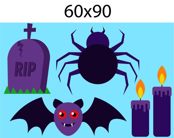 Decal Trang Trí Halloween Rùng Rợn Combo 2