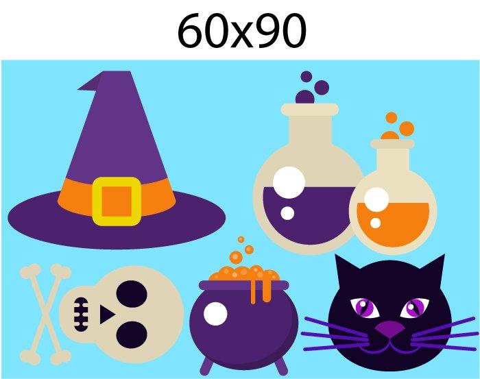 Decal Trang Trí Halloween Rùng Rợn Combo 2