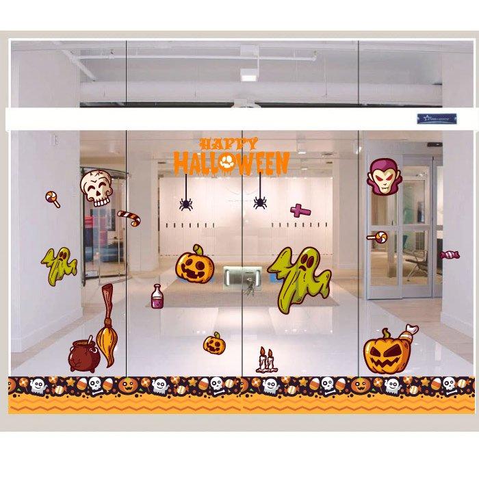 Decal Trang Trí Halloween Rùng Rợn Combo 3