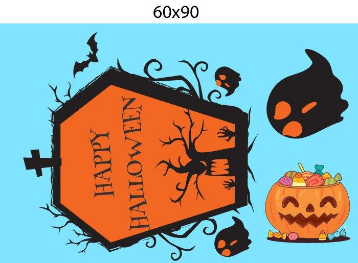 Decal Trang Trí Halloween Rùng Rợn Combo 4