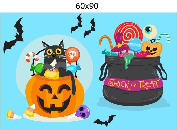 Decal Trang Trí Halloween Rùng Rợn Combo 4