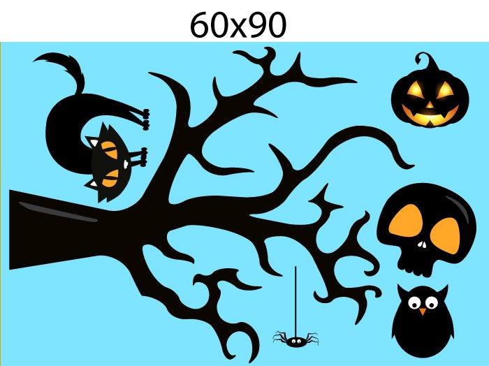 Decal Trang Trí Halloween Rùng Rợn Combo 5