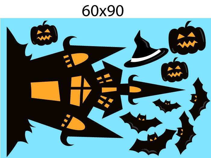 Decal Trang Trí Halloween Rùng Rợn Combo 5