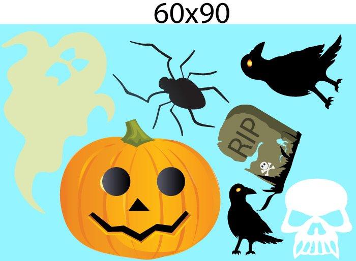 Decal Trang Trí Halloween Rùng Rợn Combo 10