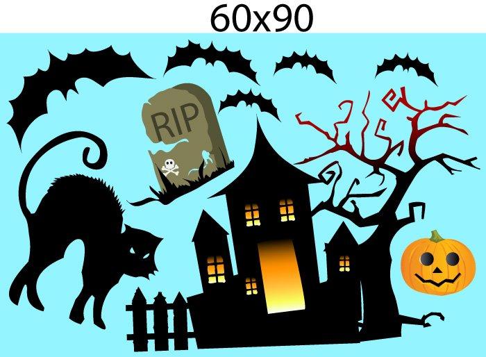 Decal Trang Trí Halloween Rùng Rợn Combo 10