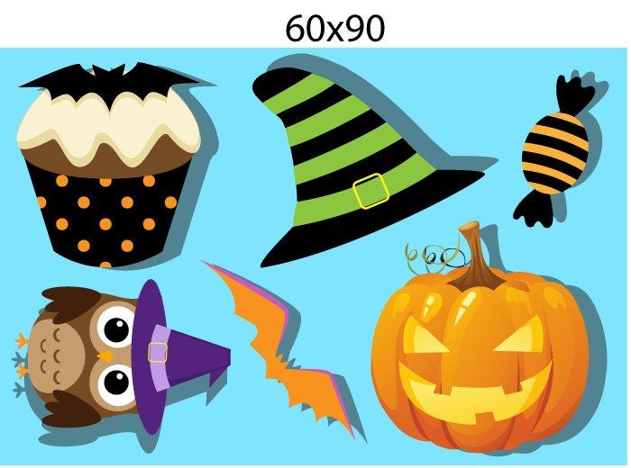 Decal Trang Trí Halloween Rùng Rợn Combo 11