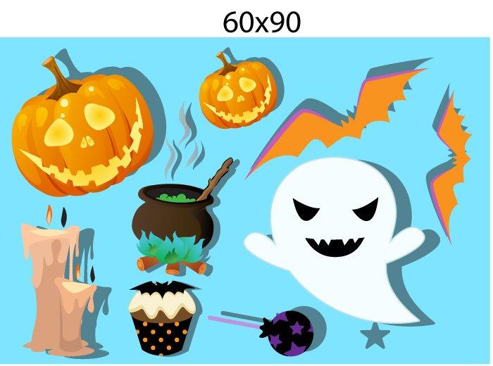 Decal Trang Trí Halloween Rùng Rợn Combo 11