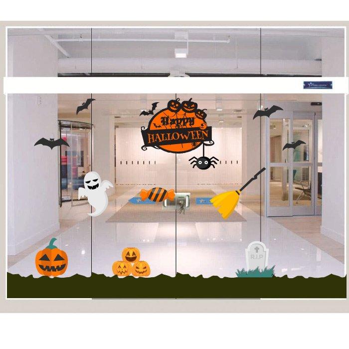 Decal Trang Trí Halloween Rùng Rợn Combo 7