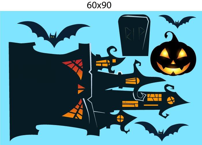 Decal Trang Trí Halloween Rùng Rợn Combo 13