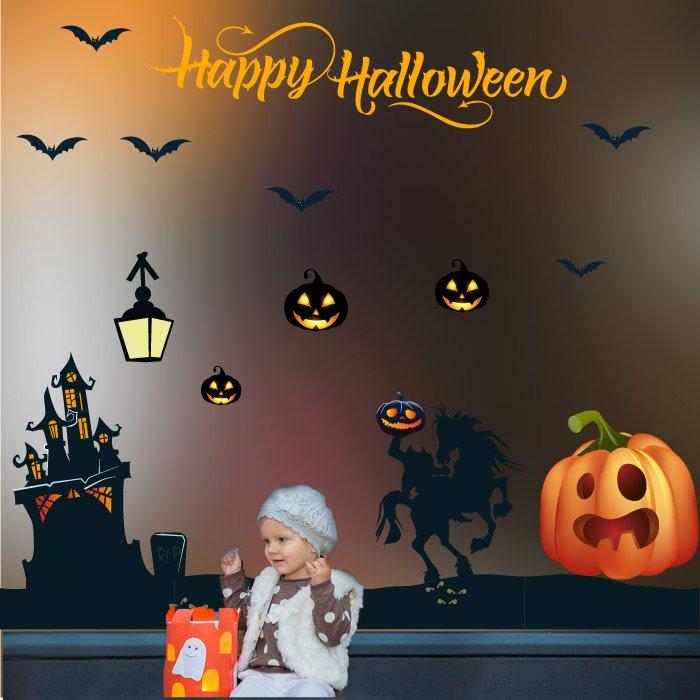 Decal Trang Trí Halloween Rùng Rợn Combo 13