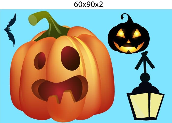 Decal Trang Trí Halloween Rùng Rợn Combo 13