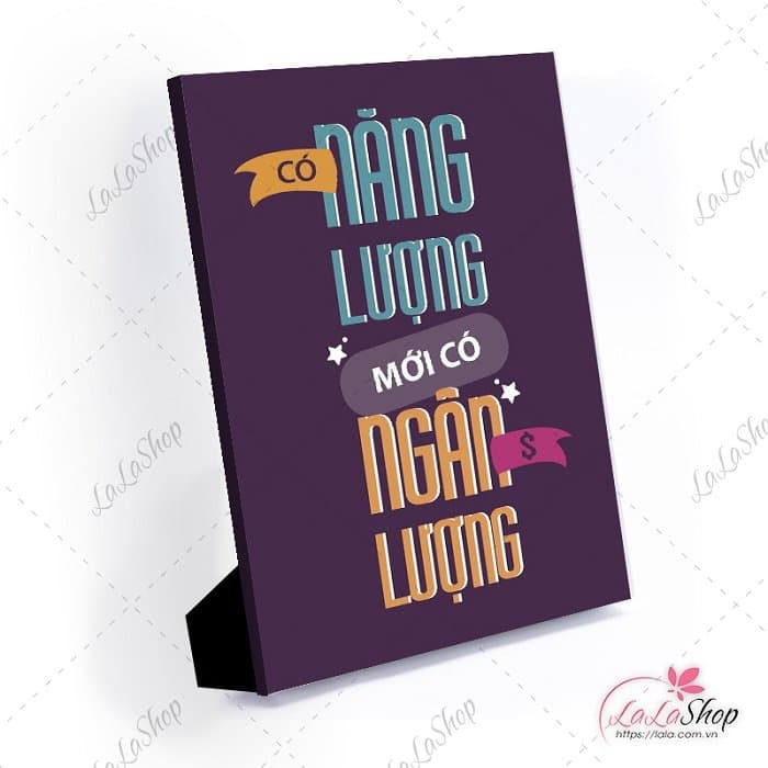 Tranh để bàn có năng lượng mới có ngân lượng