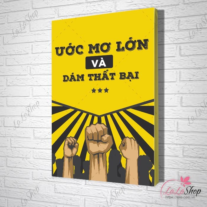 Tranh văn phòng ước mơ lớn và dám thất bại