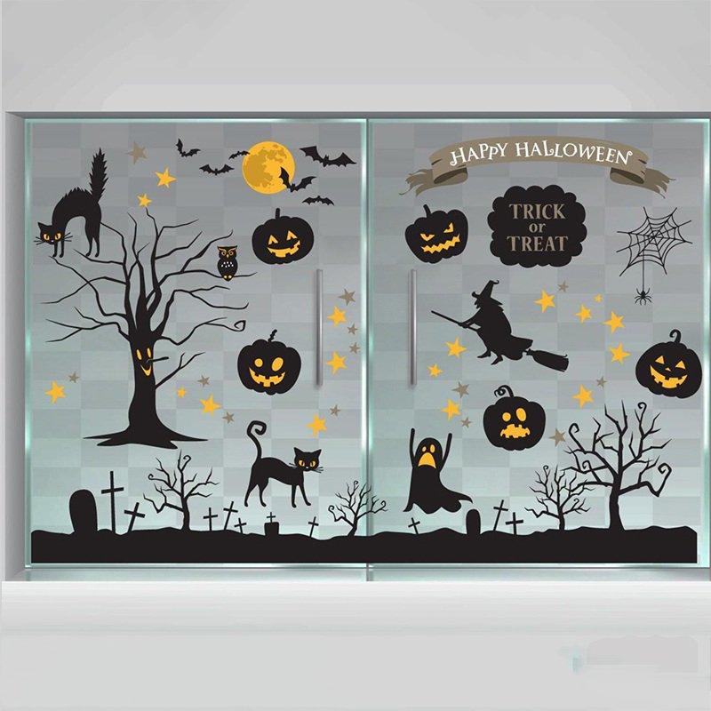 Decal dán tường combo halloween