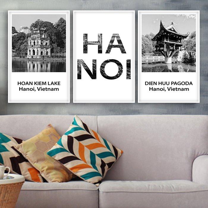 Tranh treo tường hà nội xưa