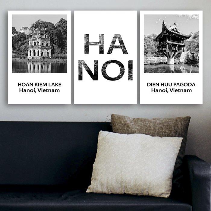 Tranh treo tường hà nội xưa