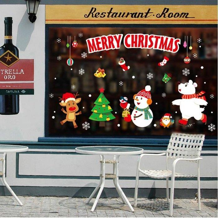 Decal trang trí noel vui đêm giáng sinh