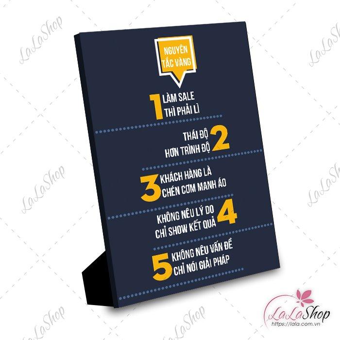 Tranh để bàn nguyên tắc vàng