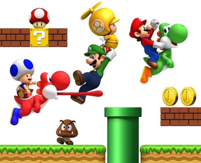 Decal dán tường Mario