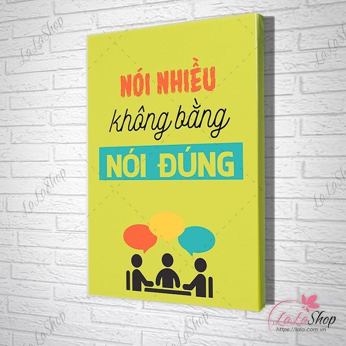 tranh văn phòng nói nhiều không bằng nói đúng