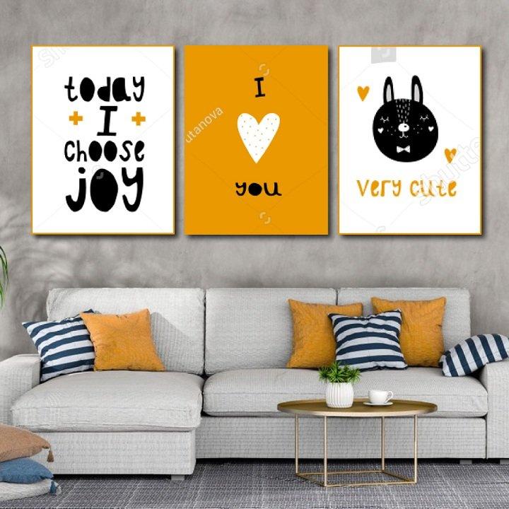 Tranh treo tường today i choose joy