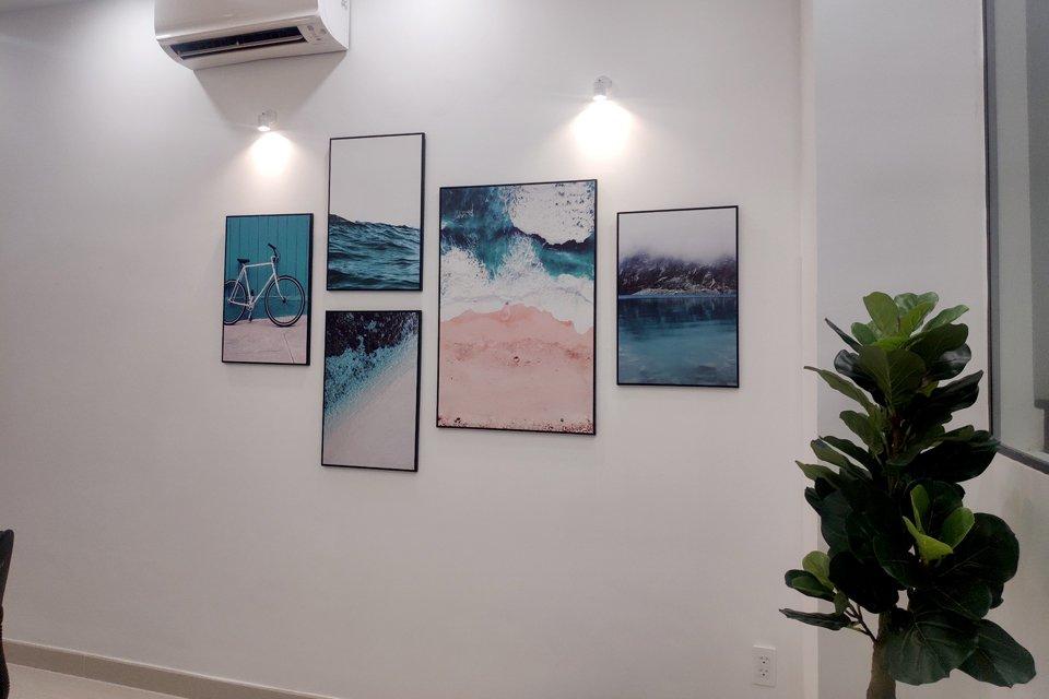 Tranh treo tường phố cổ Hà Nội xưa đen trắng