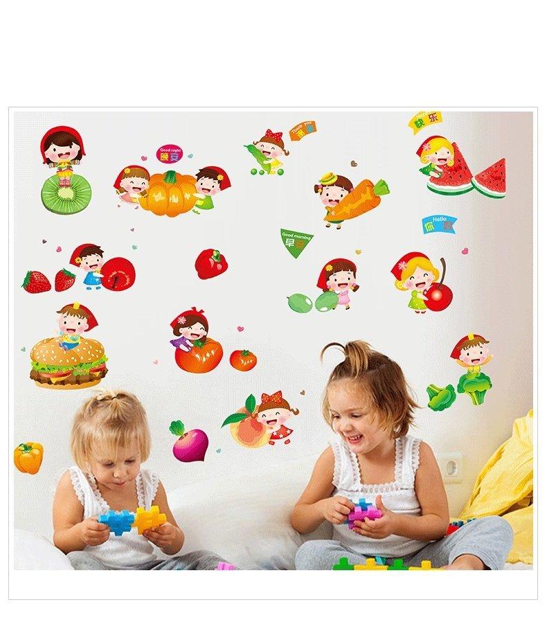 Decal dán tường trái cây cho bé