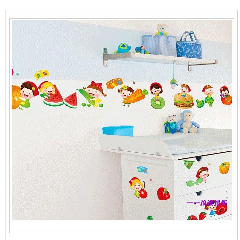 Decal dán tường trái cây cho bé