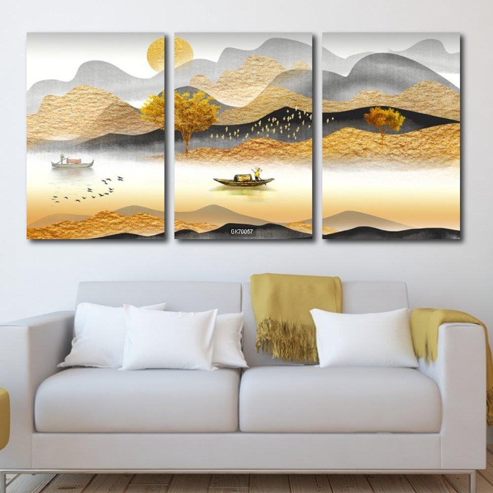 Tranh Canvas Treo Tường Mùa Thu Trên Dòng Sông