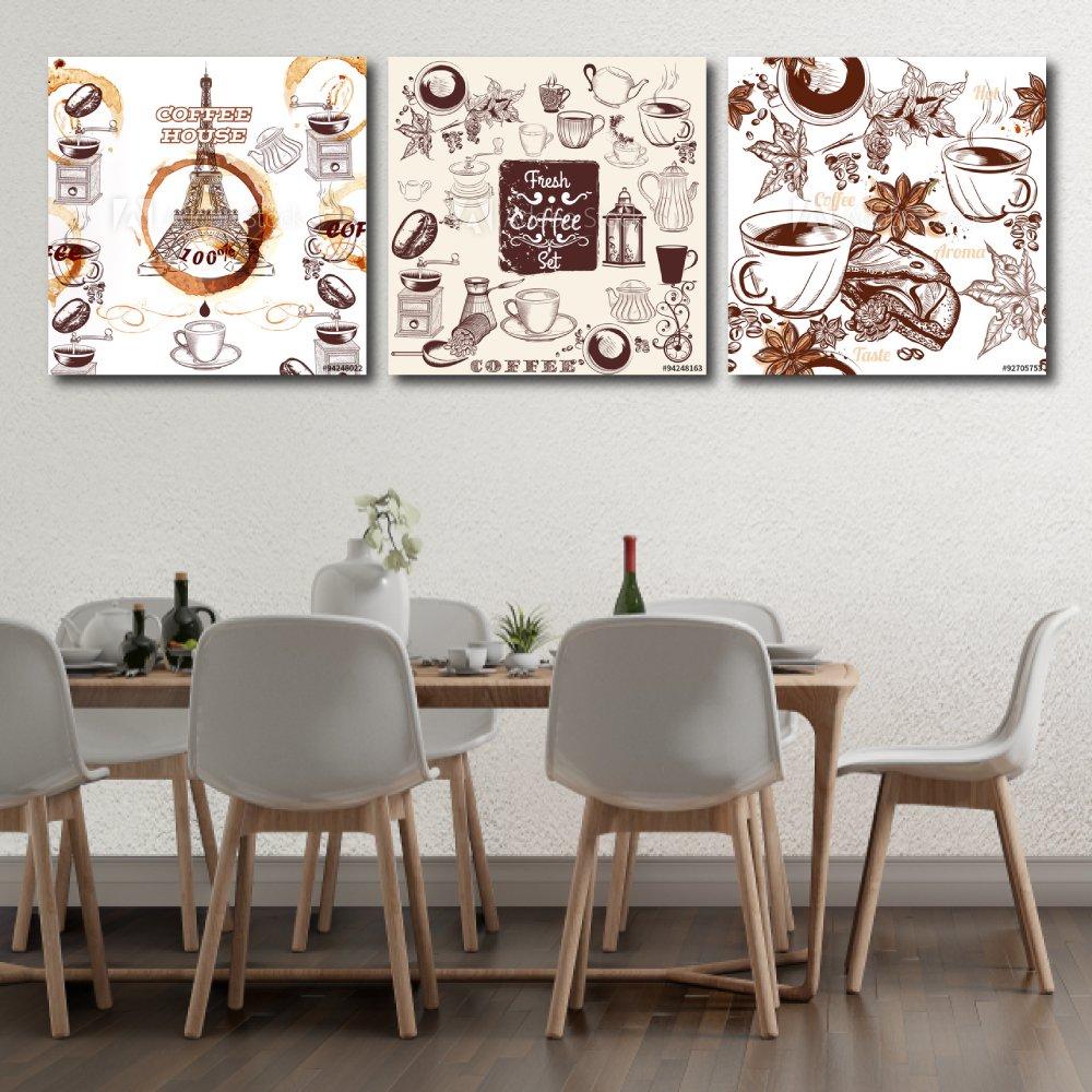 Tranh treo tường fresh coffee set