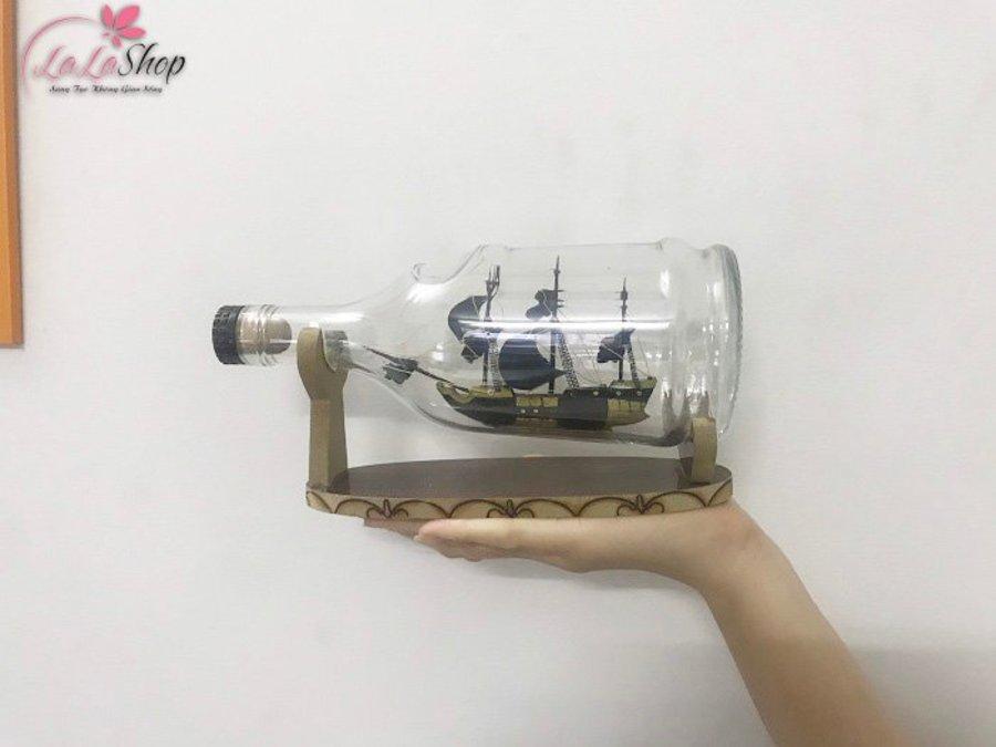 Thuyền trong chai phong thủy 20x8x10