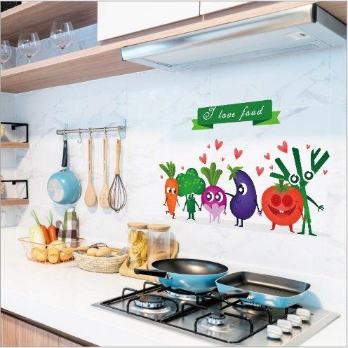 Decal dán bếp rau củ 2