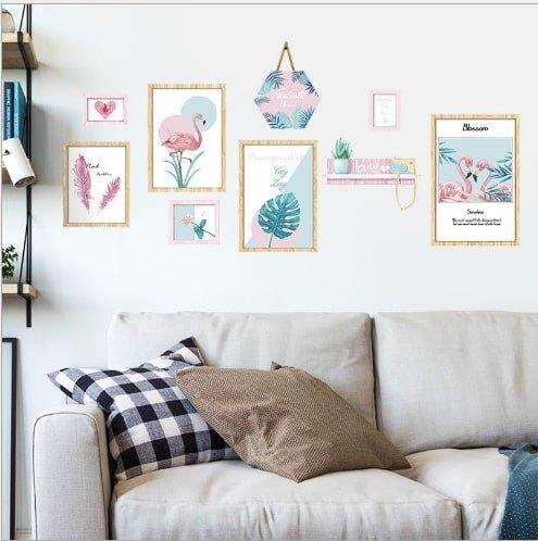 Decal dán tường bộ khung ảnh