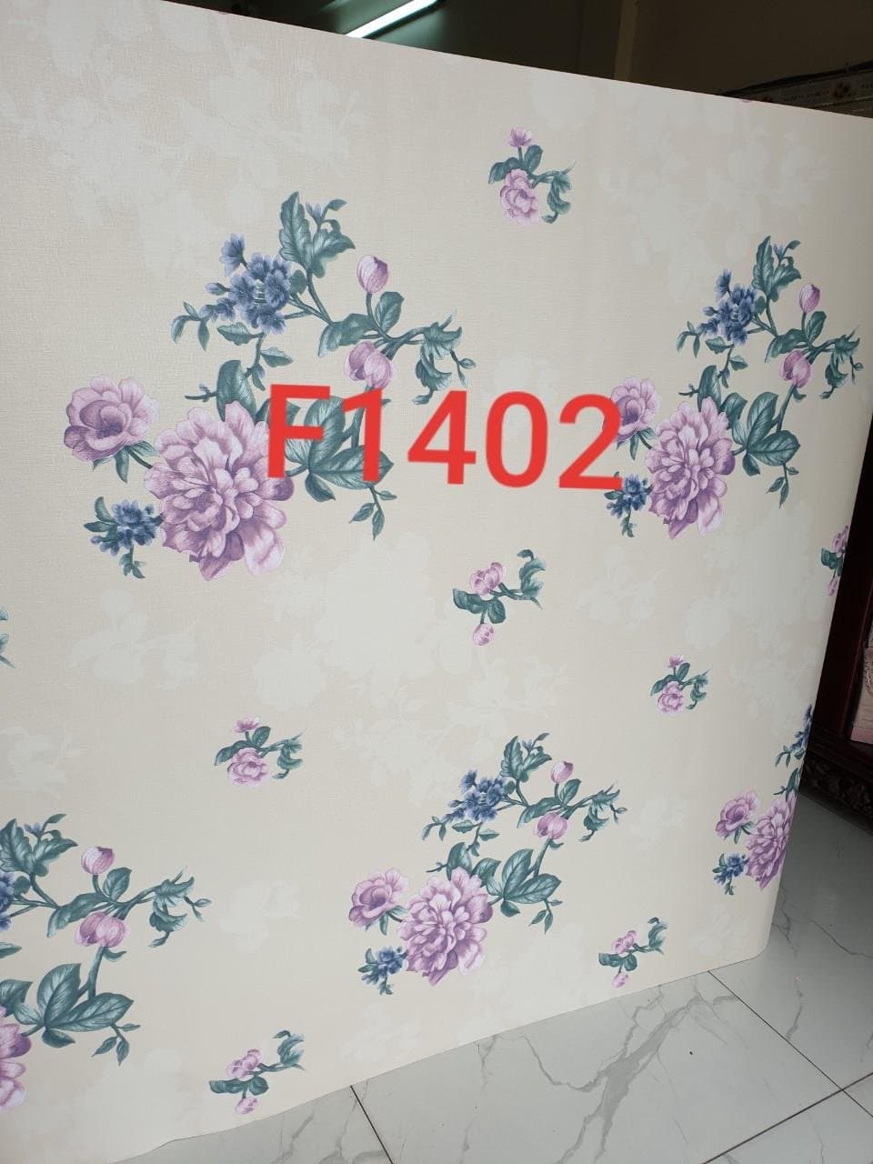 Giấy decal hoa hồng tím khổ 1m2