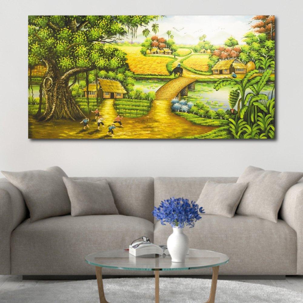 Tranh treo tường con đường quê