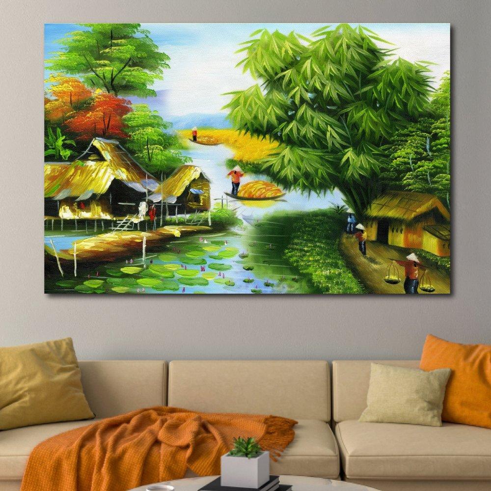 Tranh treo tường dòng sông quê hương 2