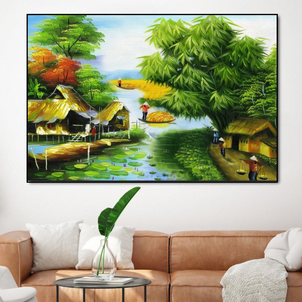 Tranh treo tường dòng sông quê hương 2