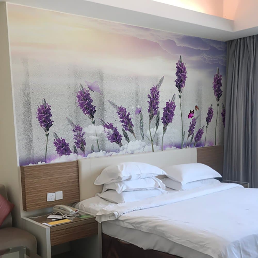 Tranh dán tường hoa lavender