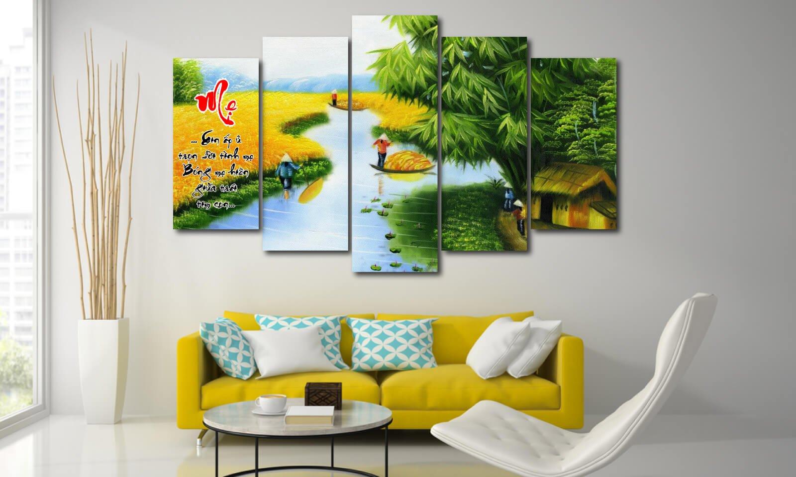 Tranh phong cảnh đồng quê Việt Nam