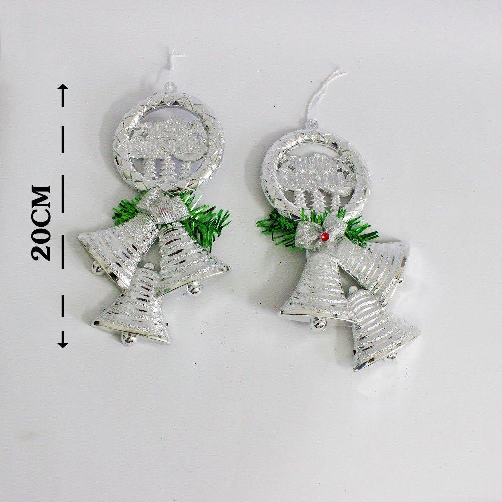 Vòng treo trang trí noel merry christmas và 3 chiếc chuông