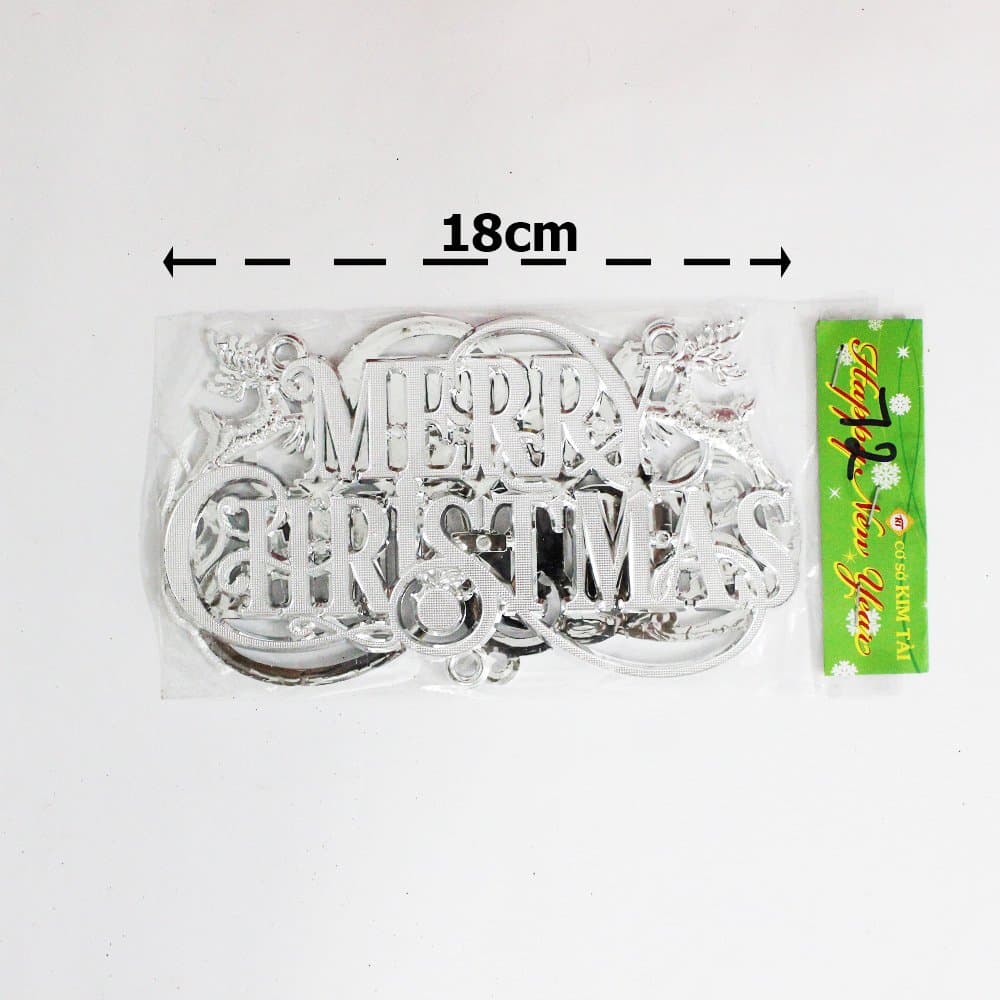 Bảng treo merry christmas trang trí size18cm