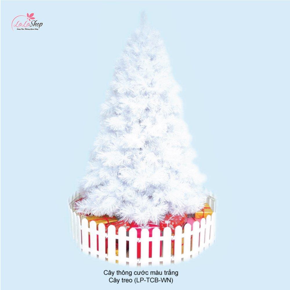 Cây thông noel cước màu trắng