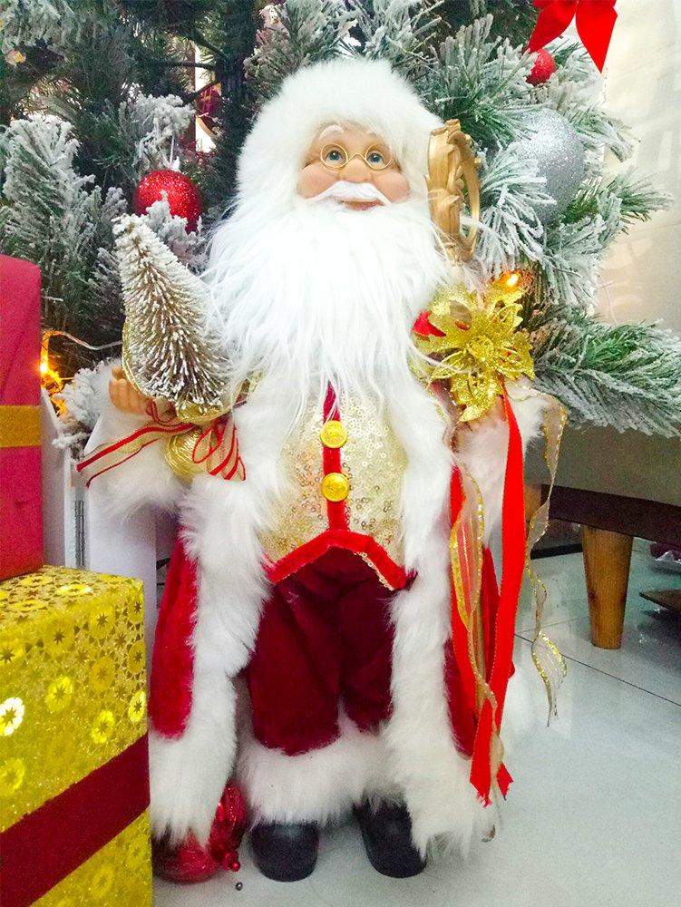Mô hình ông già noel cao 3 tất trang trí tiểu cảnh