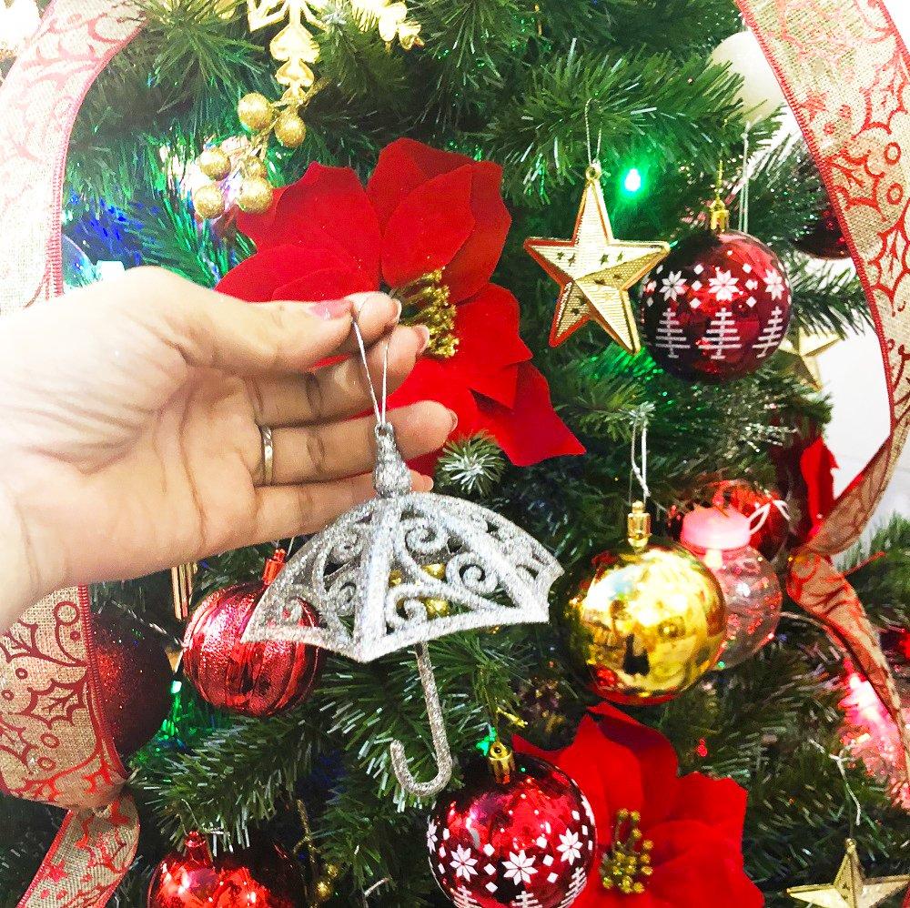 Đồ trang trí noel hộp ô treo trang trí