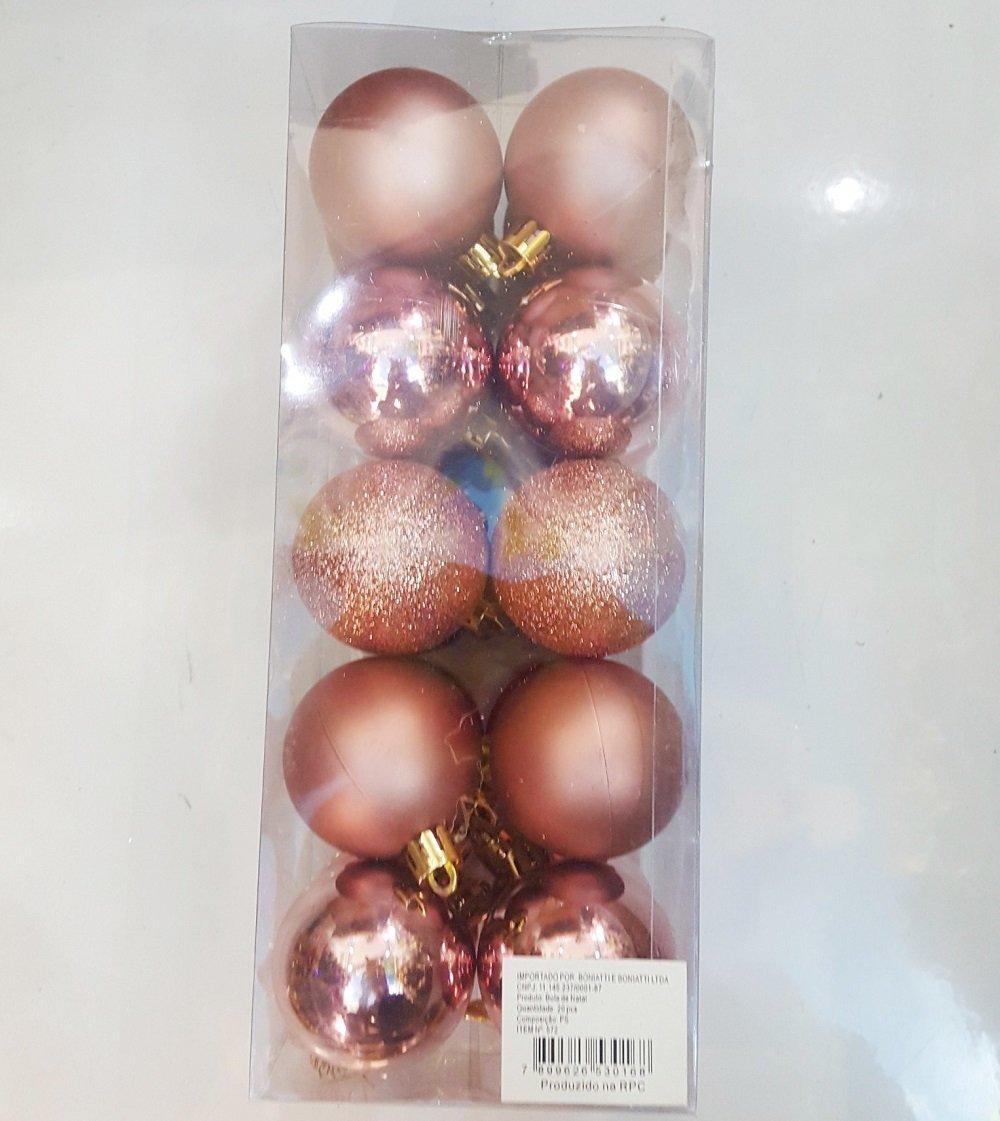 Bộ quả châu nâu đẹp trang trí noel