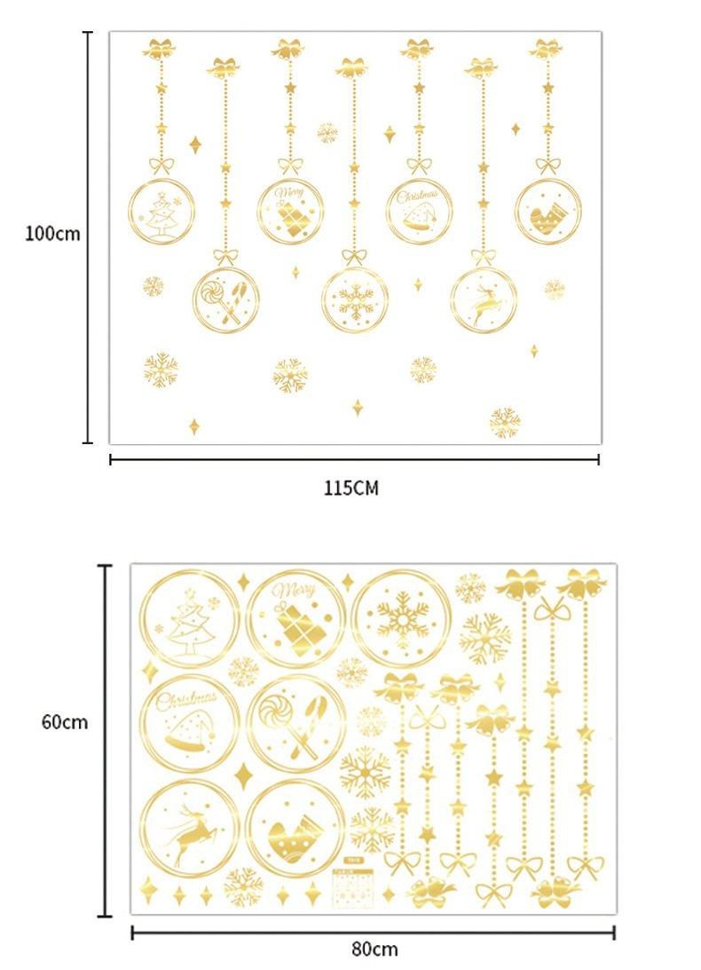 Decal Trang Trí Cửa Kính Dây Treo Giáng Sinh an lành 2021