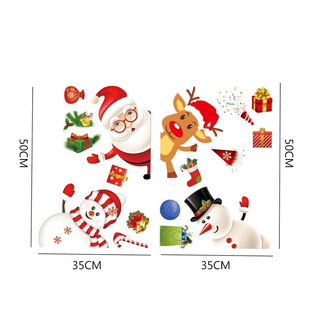 Combo decal trang trí noel những người bạn noel