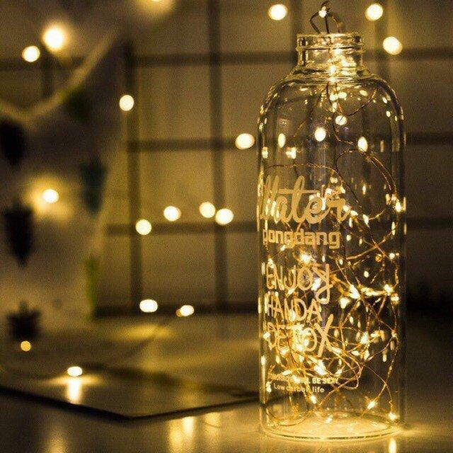 Đèn led đom đóm 2m sử dụng pin