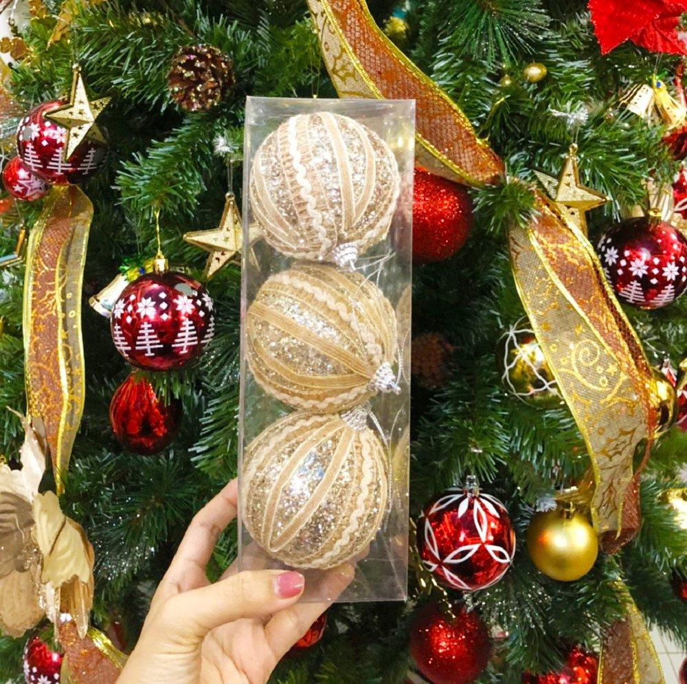 Châu trang trí nhiều loại 8cm trang trí noel